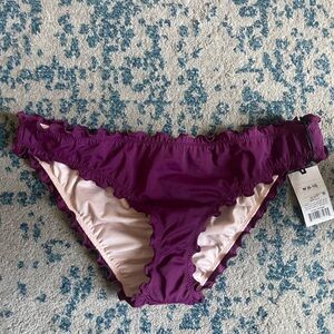 Nwt purple medium cheeky swim bottom shade and shore